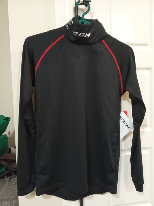 Brand new CCM integrated Neck Guard Long Sleeve Compression Top