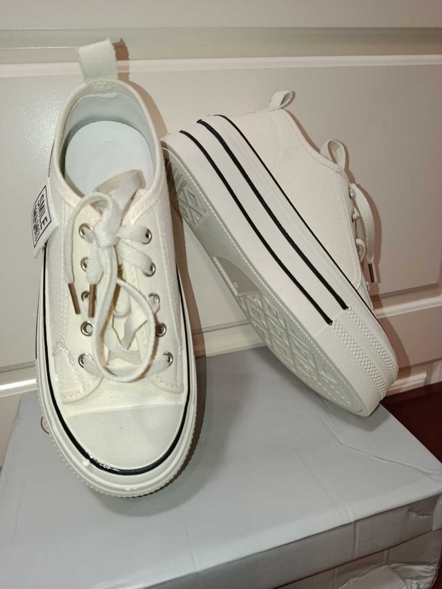 Thick-soled canvas shoes for women 2024 spring new pla - photo 2