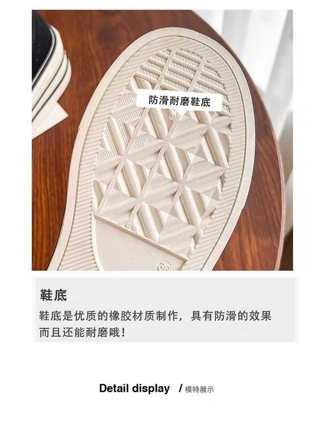 Thick-soled canvas shoes for women 2024 spring new pla - photo 3