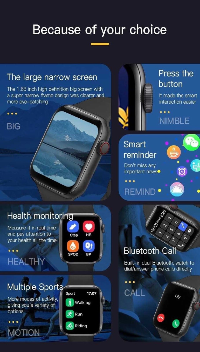 T9S Smart Watch 9 Series Wireless Charging Bluetooth C - photo 3