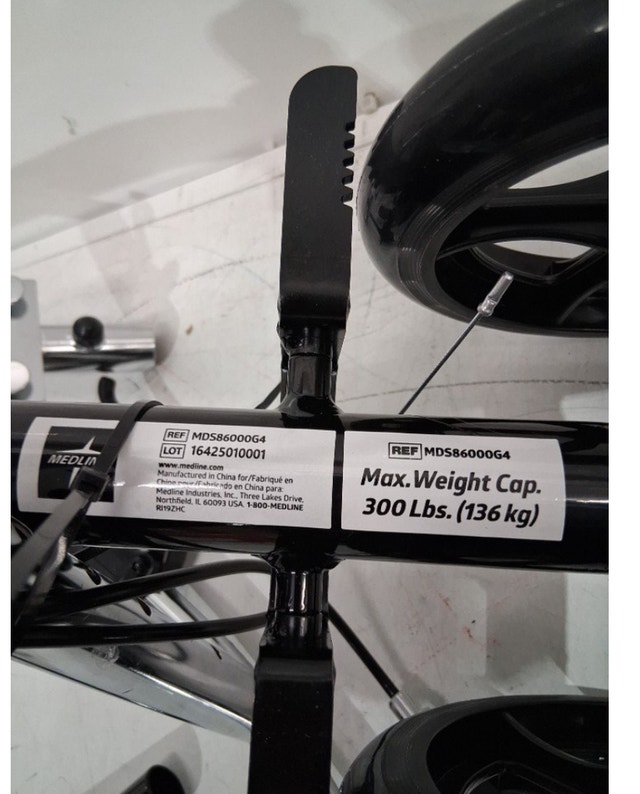 MEDLINE GENERATION 4 BASIC 4-WHEELED KNEE WALKER - 300LB MAX - photo 4