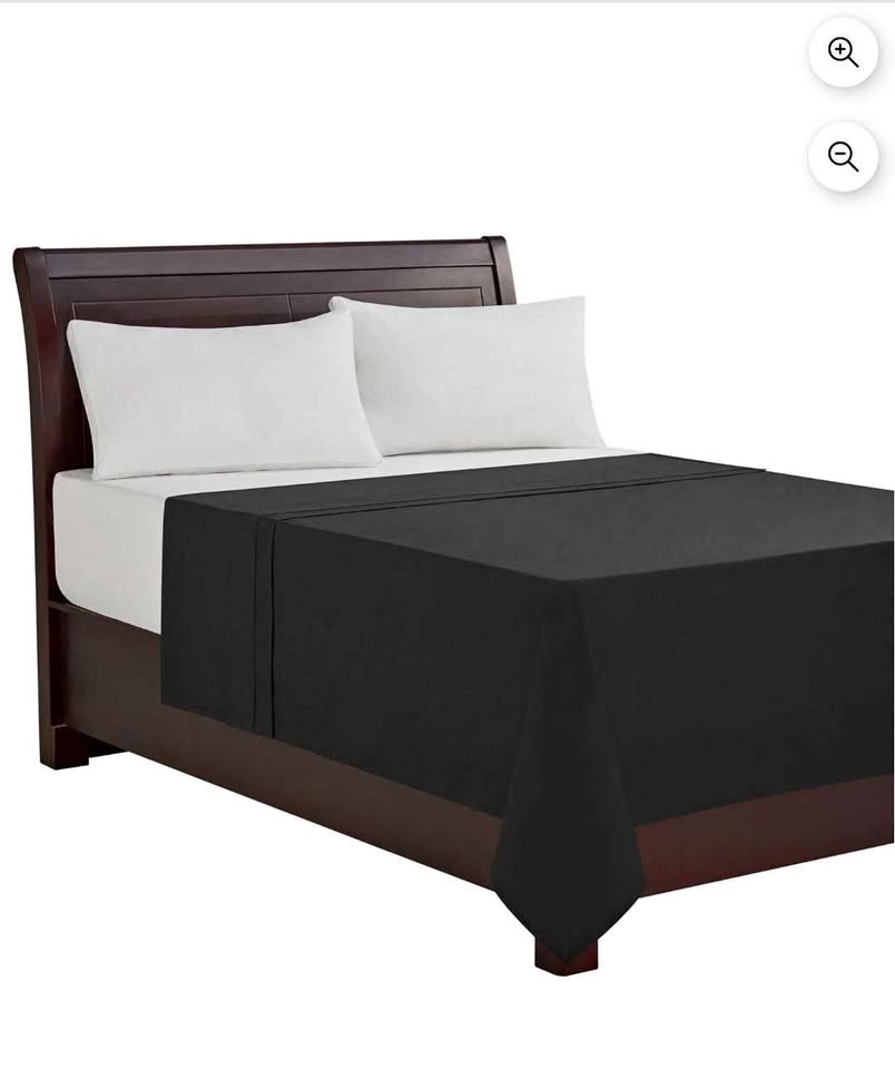 Twin size flat sheet 100% Cotton ( Brand new ) Black color