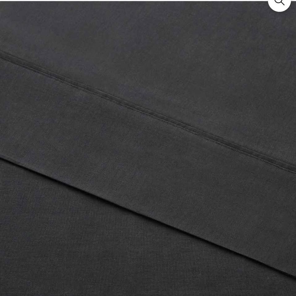 Twin size flat sheet 100% Cotton ( Brand new ) Black color - photo 2