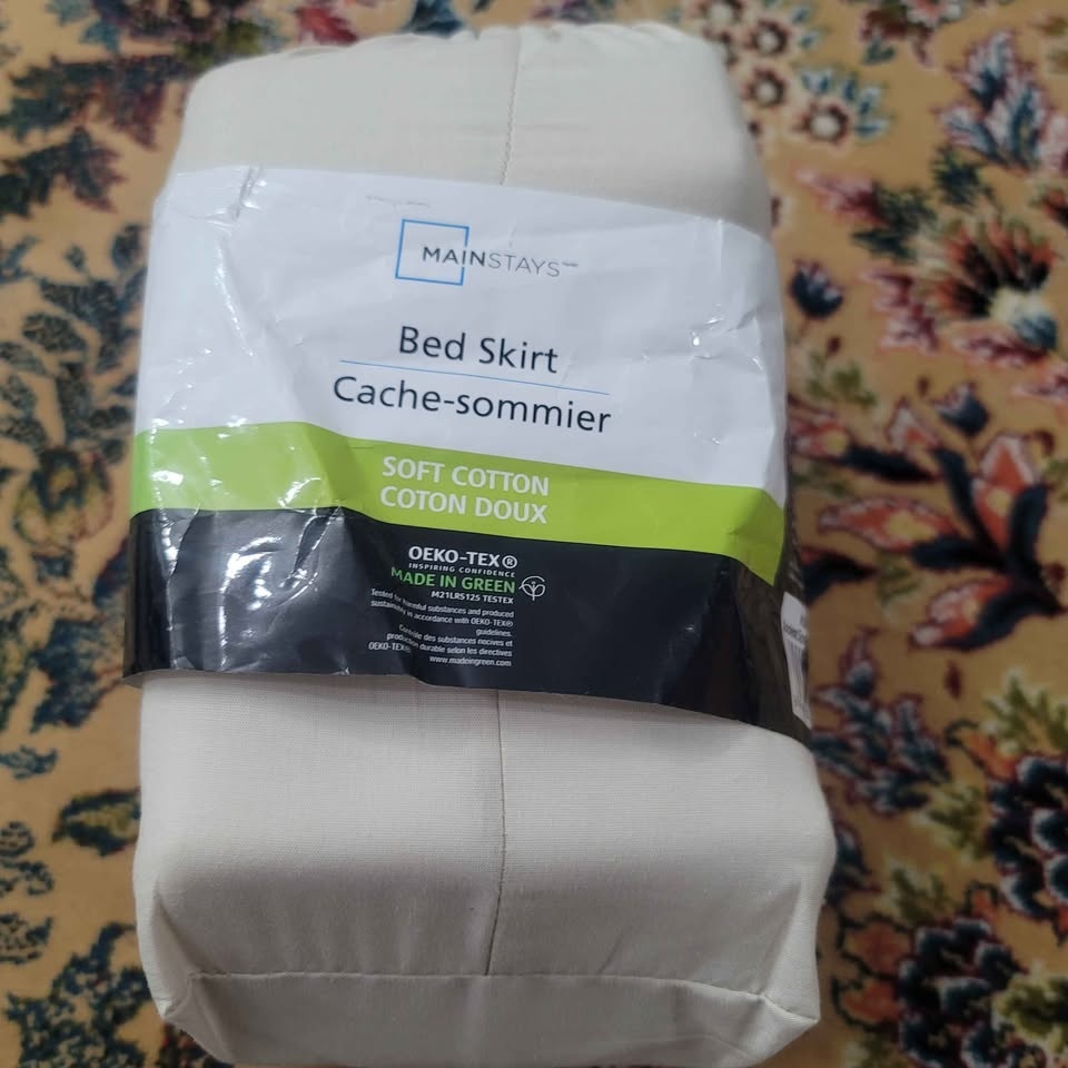 Double size Bed Skirt ( Brand new) 100% Cotton - photo 3