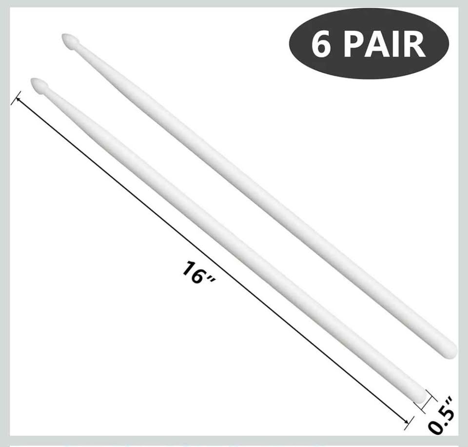 6 pairs 5A Luminous performance, Green and Blue Drum sticks - photo 3