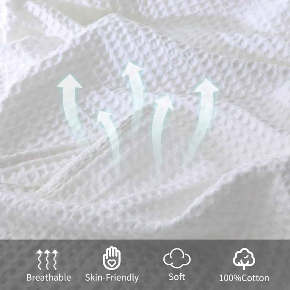 Queen and King size 100% Premium cotton waffle blanket - photo 5