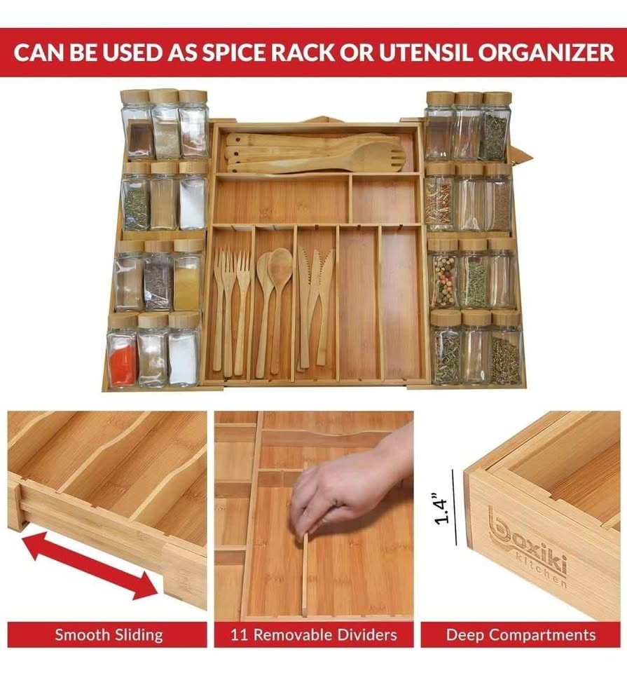 Kitchen Wooden Spice Rack ( Brand new- Sealed package ) - photo 2