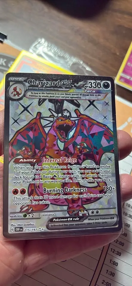 Charizard ex 215/197 NM thumbnail