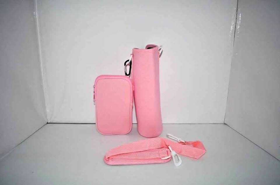 Water Bottle Carrier Bag with Strap and pouch