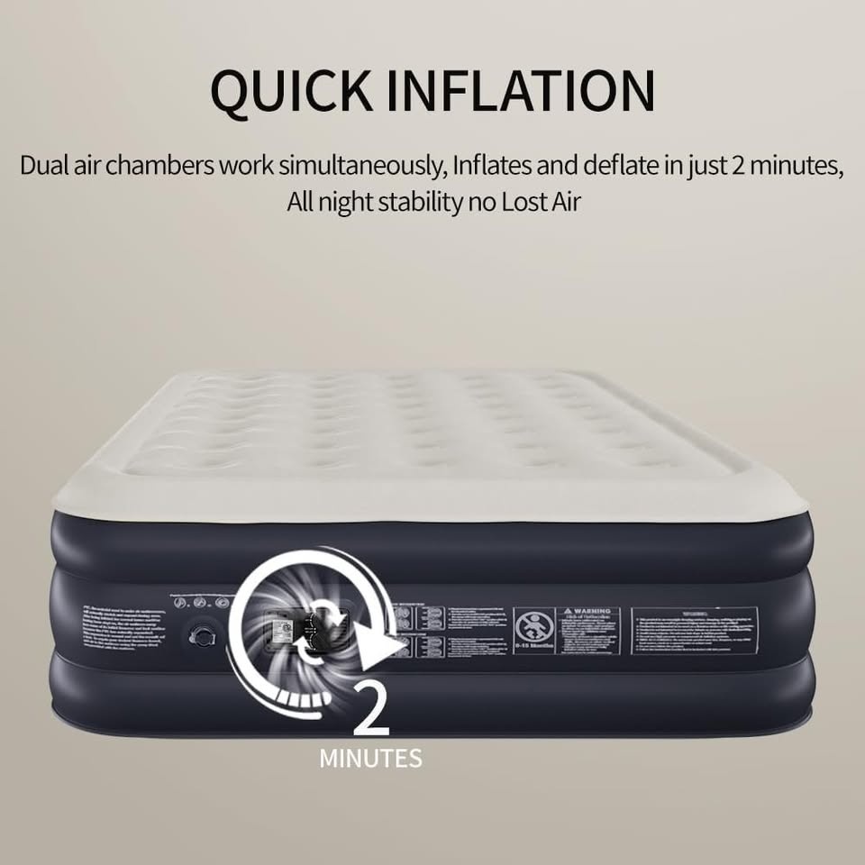 Air Mattress Queen with Built in Pump - Upgraded - photo 2