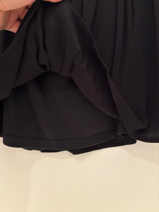 forever 21 casual black skirt with lining - large - photo 2