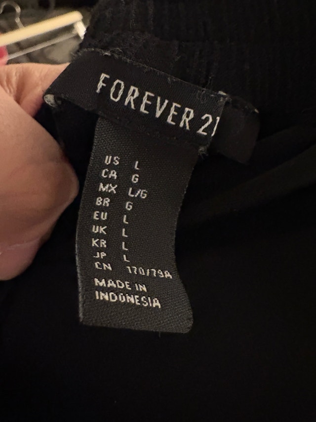 forever 21 casual black skirt with lining - large - photo 3