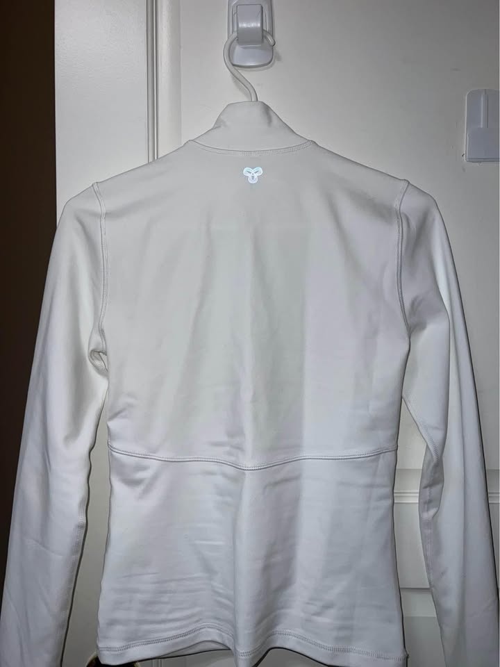 Aritzia TnaLIFE Relay Zip-Up, White, Small - photo 3
