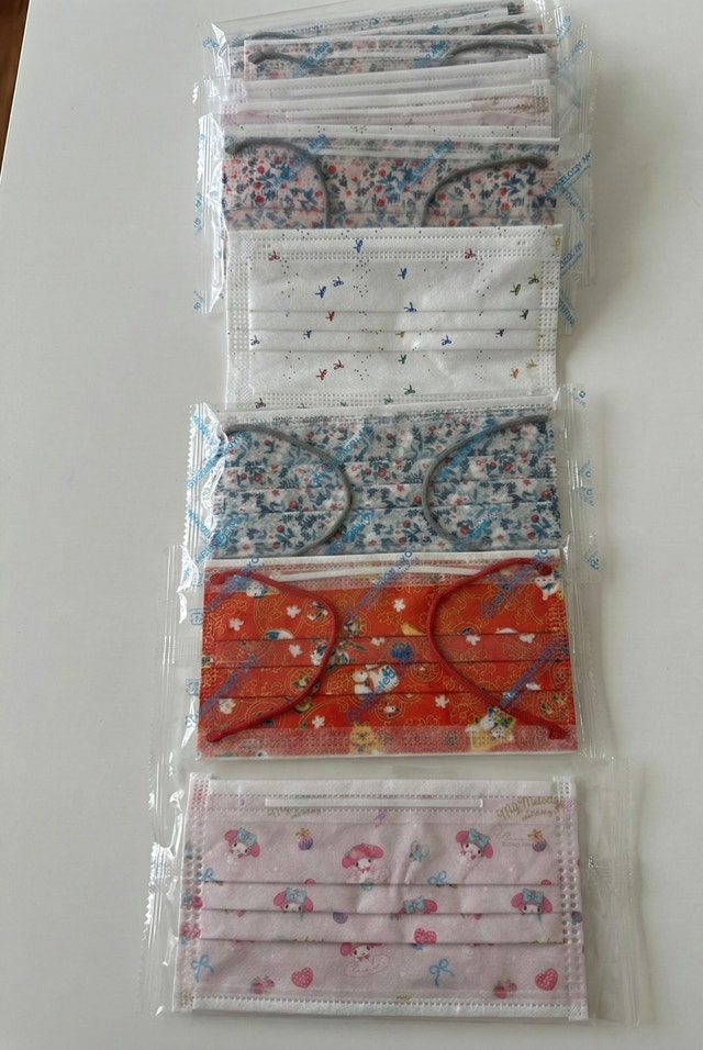 18pcs Individually Wrapped Disposable Face Masks
