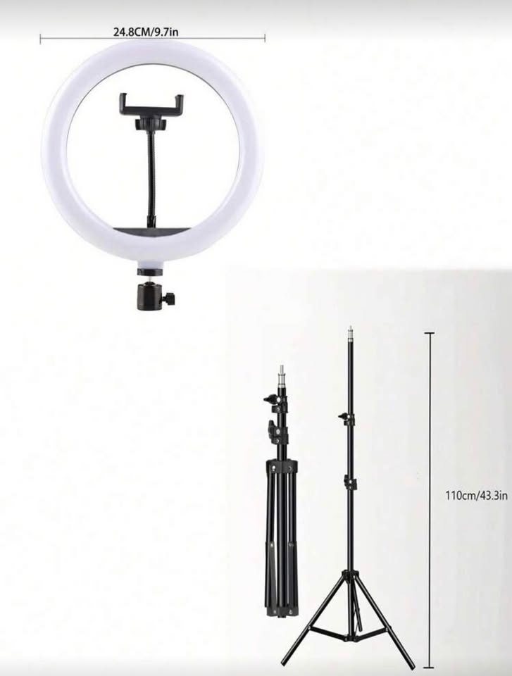110cm LED Ring Light with Phone Holder & Tripod - photo 4