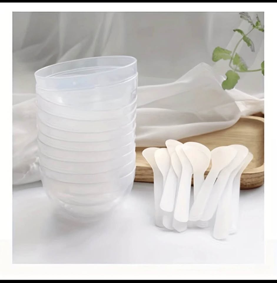 10 Sets Facial Mask Mixing Bowl & Spatalu