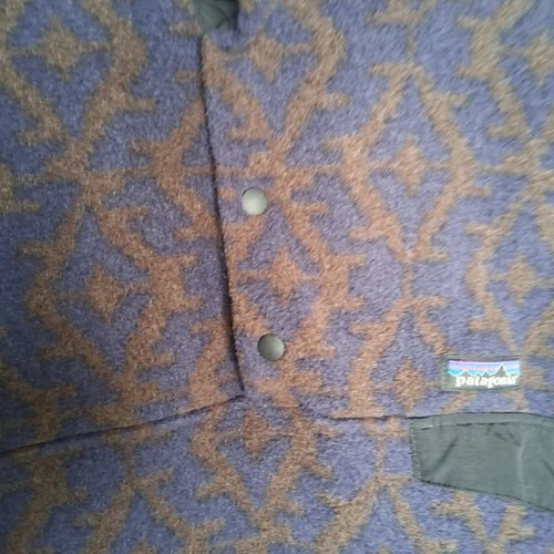 Patagonia Aztec Synchilla Fleece Jacket, Camo, Mens L