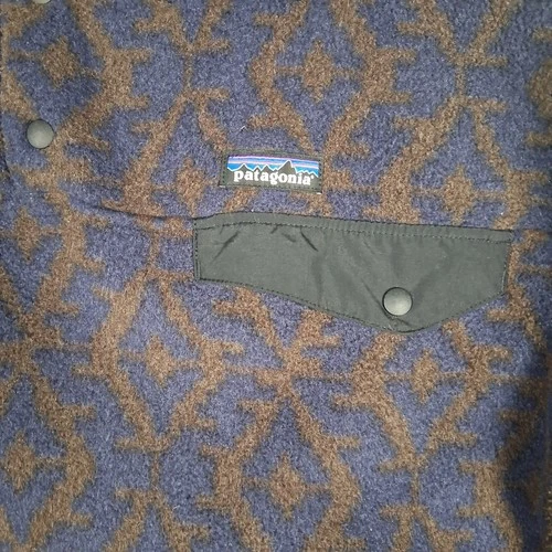 Patagonia Aztec Synchilla Fleece Jacket, Camo, Mens L - photo 4