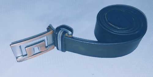 Rare J Lindeberg Leather Turquoise Belt 32” Made Italy
