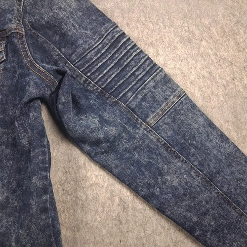 Akademiks Jeanius Jacket Mens L Blue Distressed Denim - photo 4