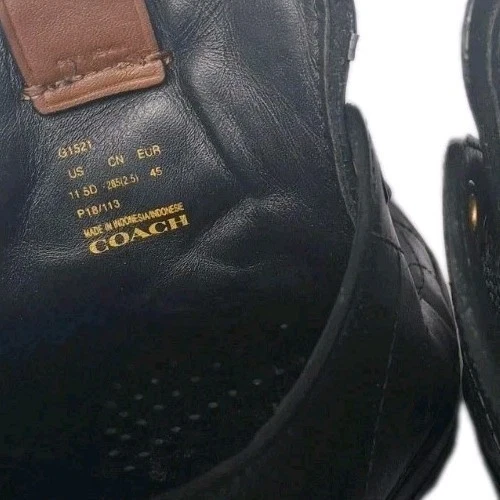 COACH leather black low top sneakers - photo 5