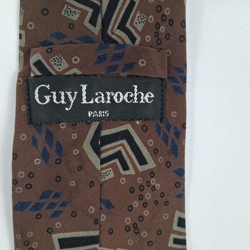 Guy Laroche Paris Men's Vintage Multicolor Silk Tie - photo 3