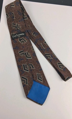 Guy Laroche Paris Men's Vintage Multicolor Silk Tie - photo 4