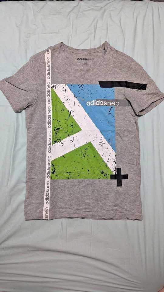 adidas neo Grey Printed Tshirt Size S-XS