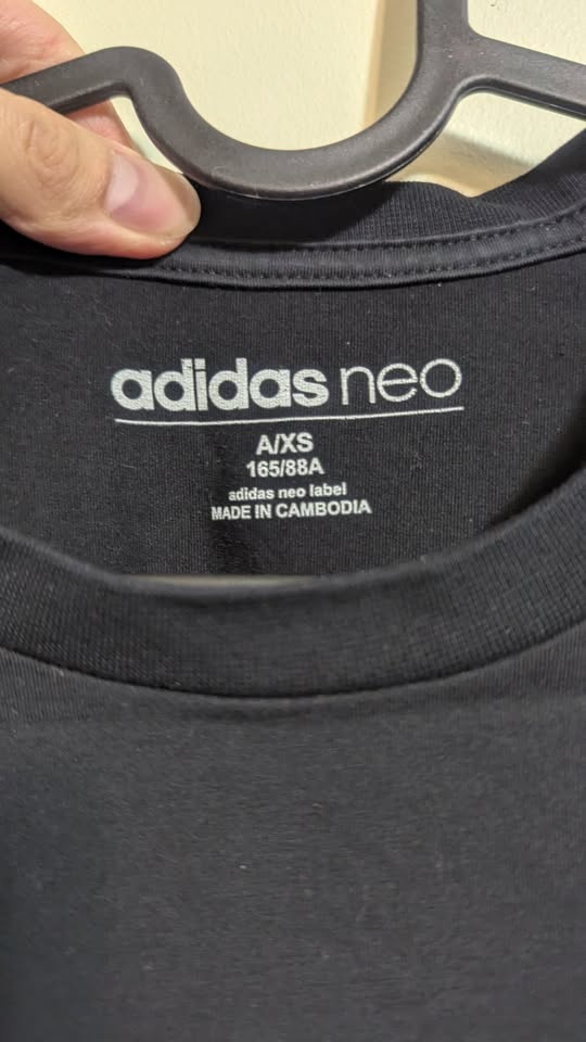 adidas neo Black & White Printed Tshirt Size S-XS - photo 2