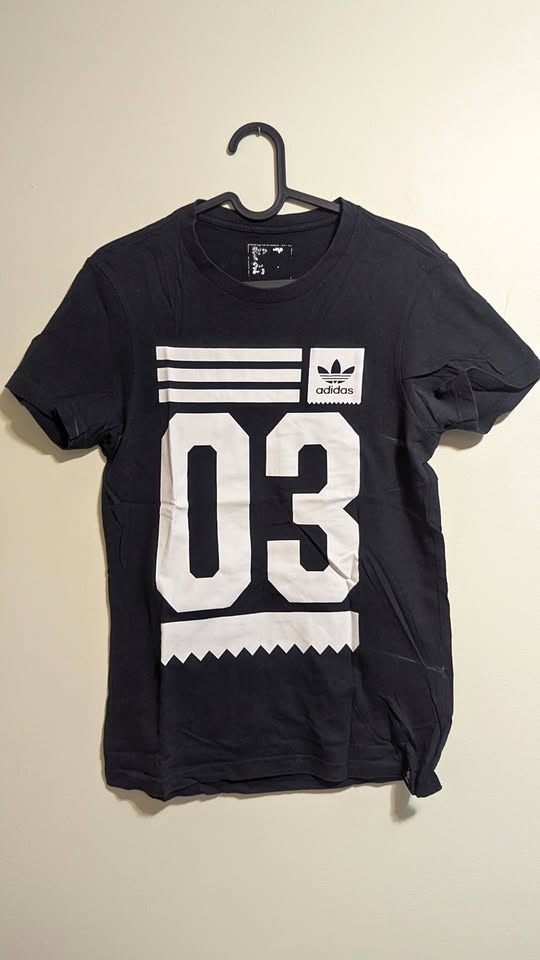 adidas Navy Printed Tshirt Size XS