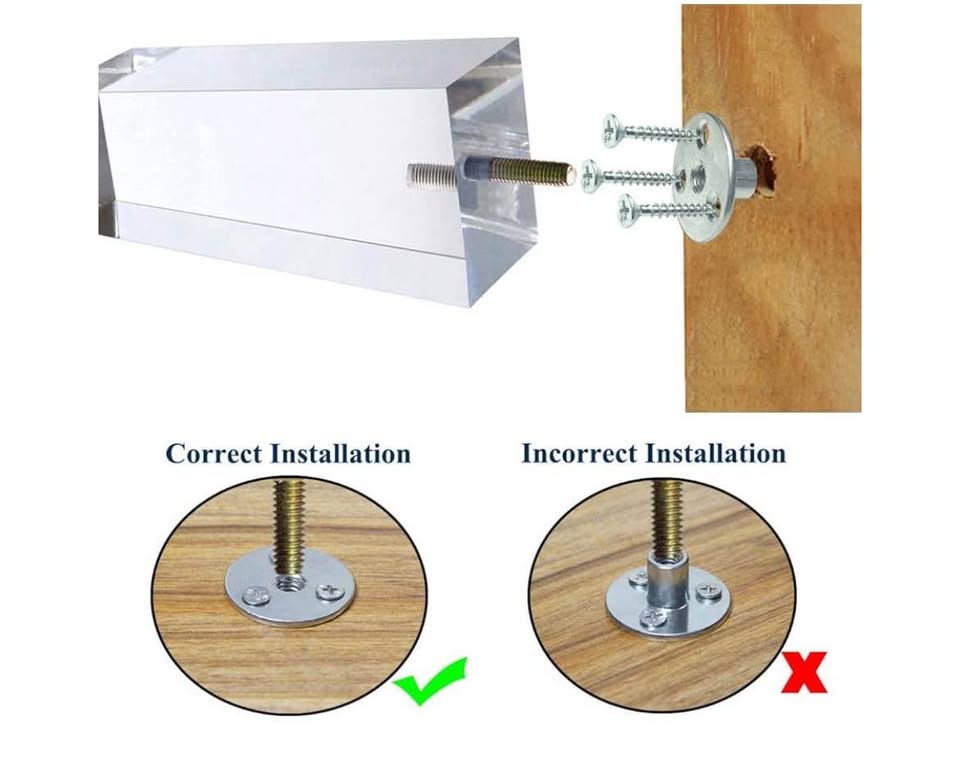 Acrylic Furniture Replacement Leg - photo 3