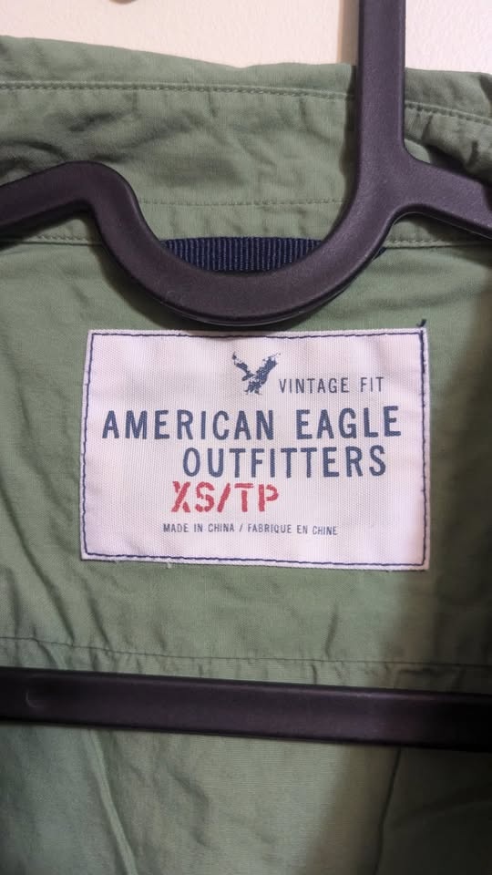 American Eagle Light Green Shirt Size S-XS - photo 2