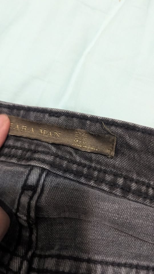 Zara Man Grey Ripped Jeans 32" - photo 3