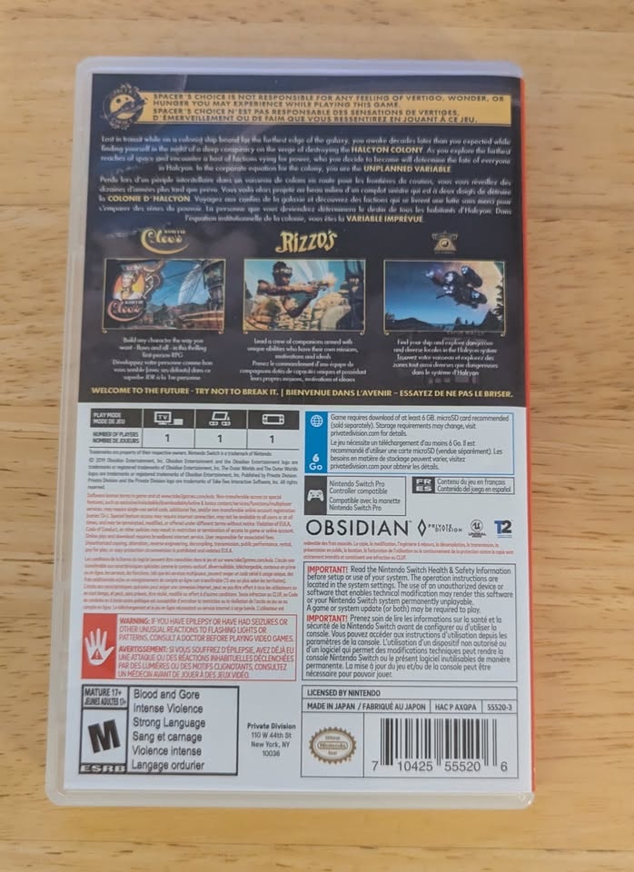 The Outer Worlds for Nintendo Switch - photo 2