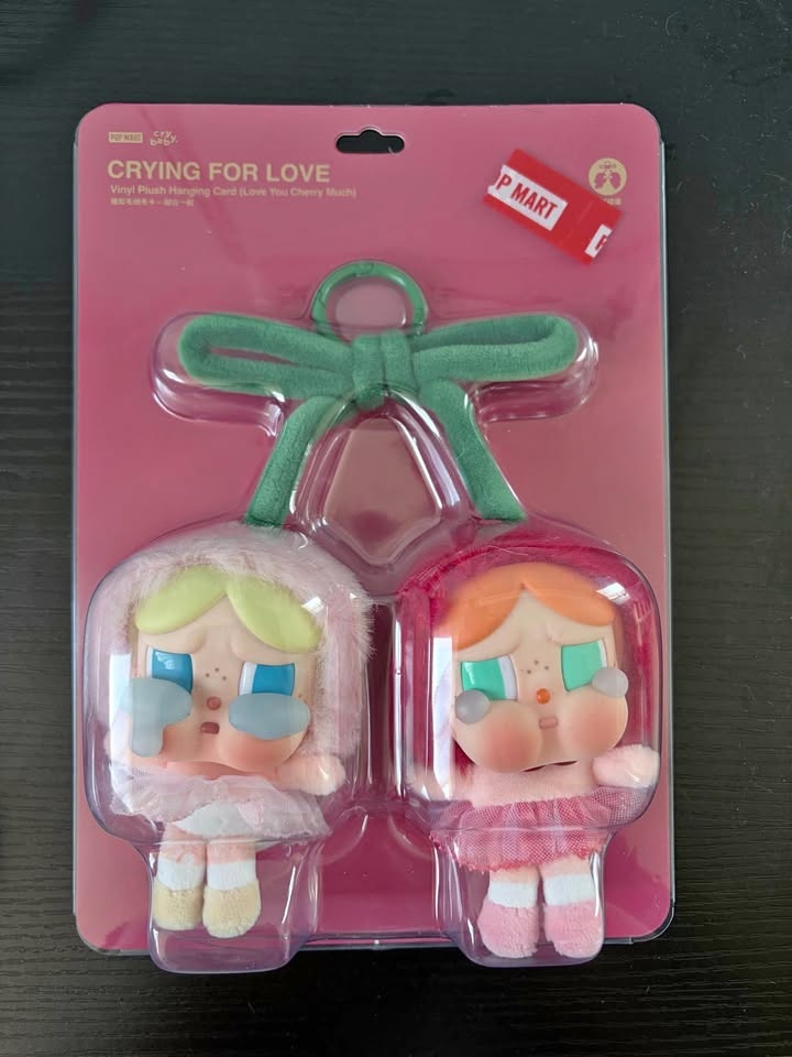 cry baby crying for love vinyl plush keyring
