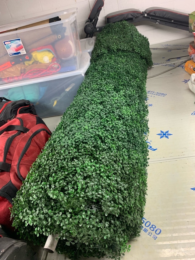 Green wall with stand
