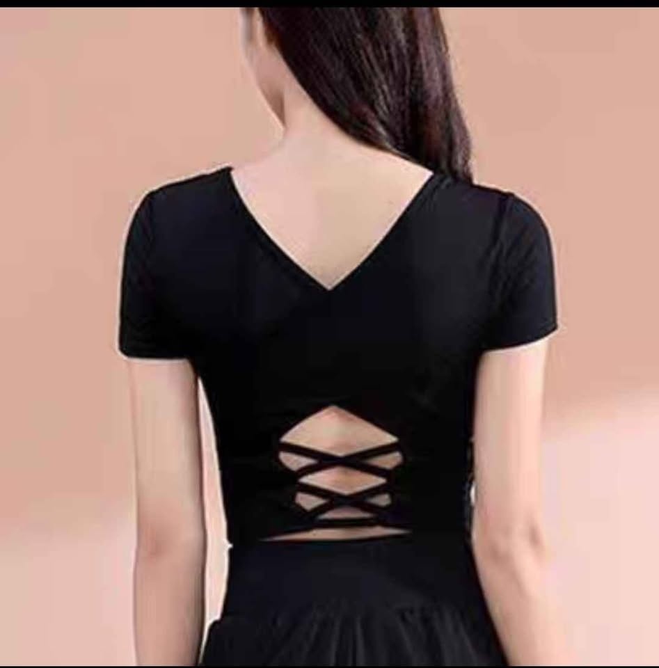 Black Cropped Workout Top – Mint Condition - photo 3