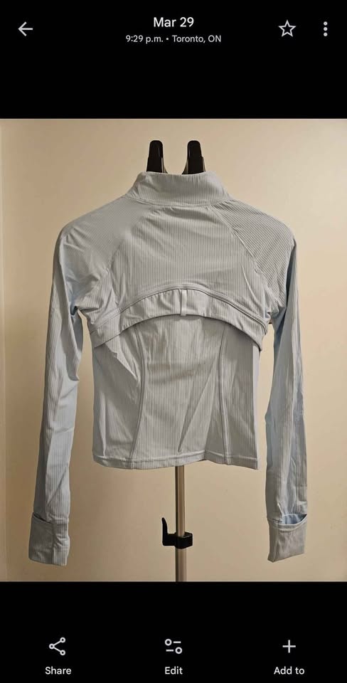Light Blue Yoga Zip-Up Jacket – Mint Condition - photo 2