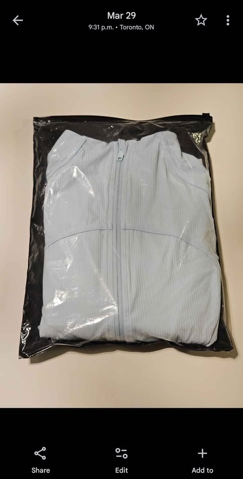 Light Blue Yoga Zip-Up Jacket – Mint Condition - photo 3