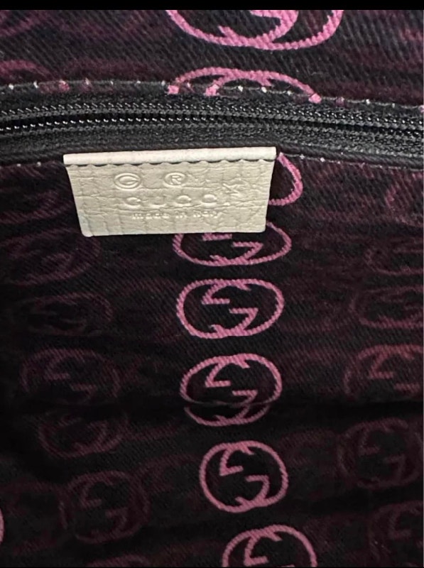 New Authentic Gucci Bowling Bag -Fuchsia Canvas Boston Bag - photo 5