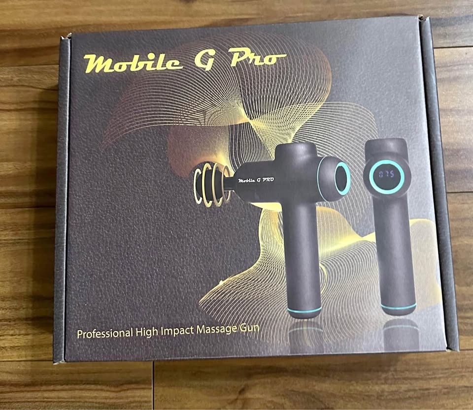 BRAND NEW MOBILE G PRO COBALT BLUE PROFESSIONAL MASSAGE GUN