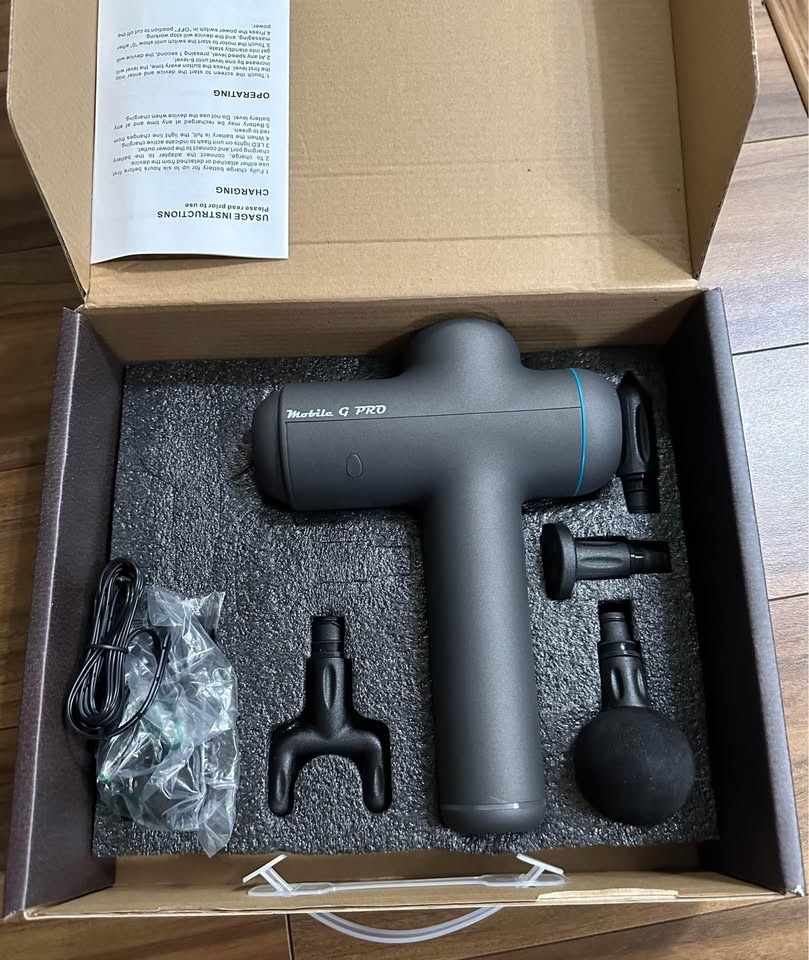 BRAND NEW MOBILE G PRO COBALT BLUE PROFESSIONAL MASSAGE GUN - photo 3