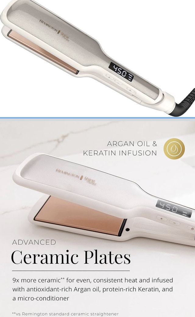 New Remington Shine Therapy Flat Iron