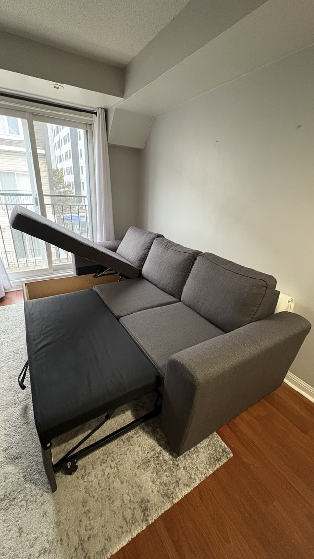 Structube “Berto” Sectional Sofa with Storage – Dark Grey - photo 4