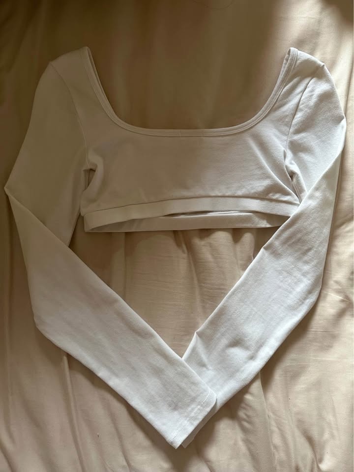 Garage cropped long sleeve top - photo 3