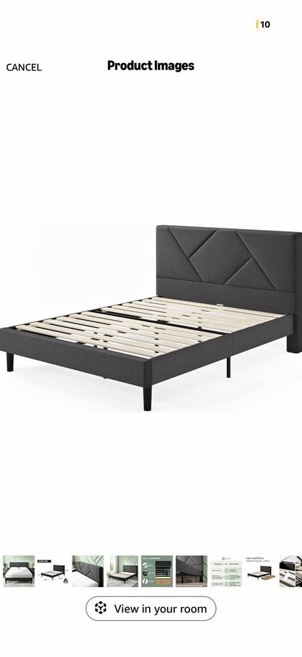 **Only 17 Jan** Zinus Queen Bed Upholstered - photo 2