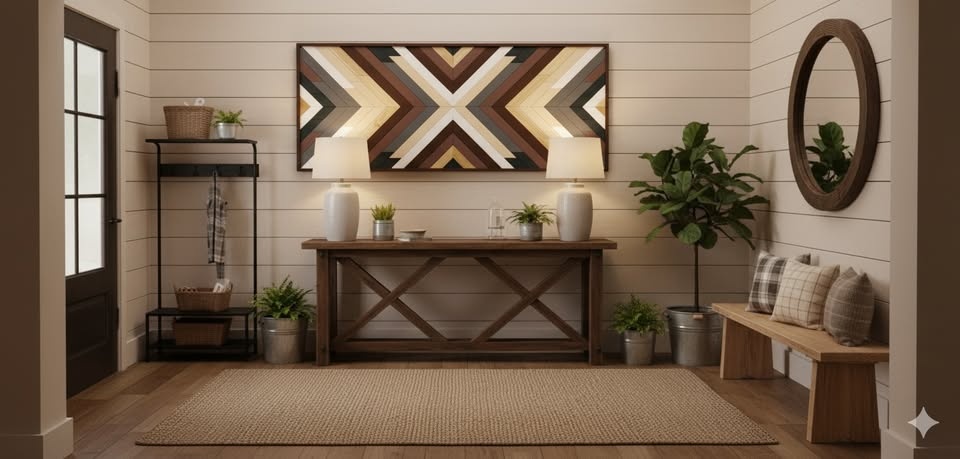 Handmade Wood Mosaic Wall Art - photo 5