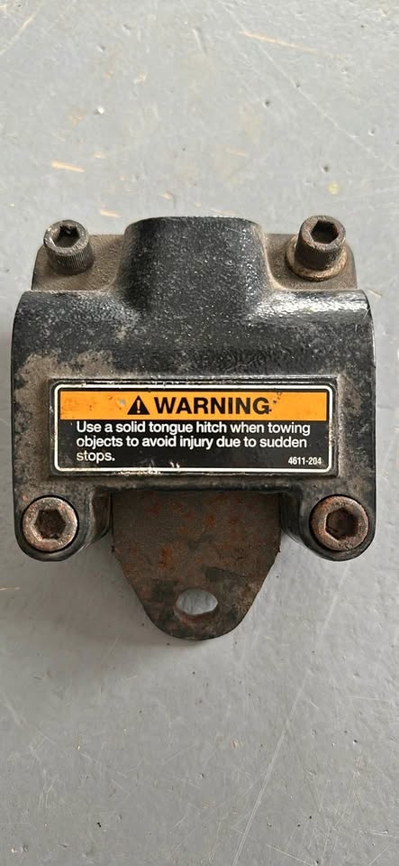 Snow machine hitch replacement