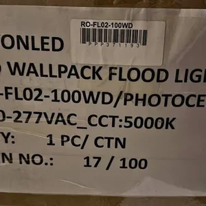 Led wallpack flood light