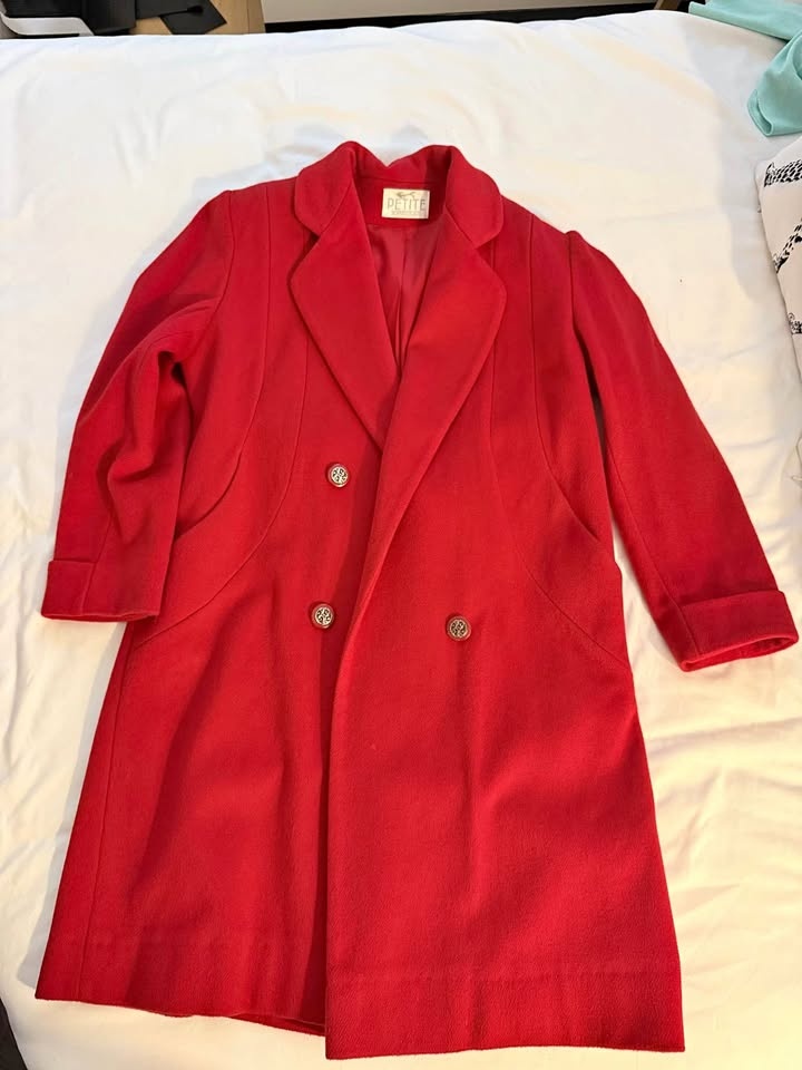 Red vintage coat